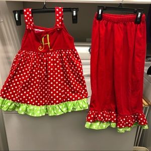 ❤️🎄💚 Never wore! Light Cord Top & Pants 🎄